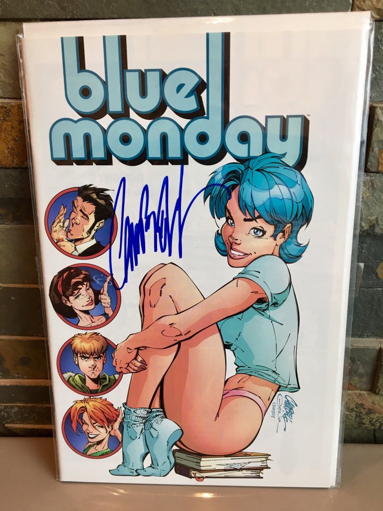 Day 15 @JScottCampbell : one of my favorite covers and this signed copy is a cherished possession.  #BlueMonday  #CampbellCovers