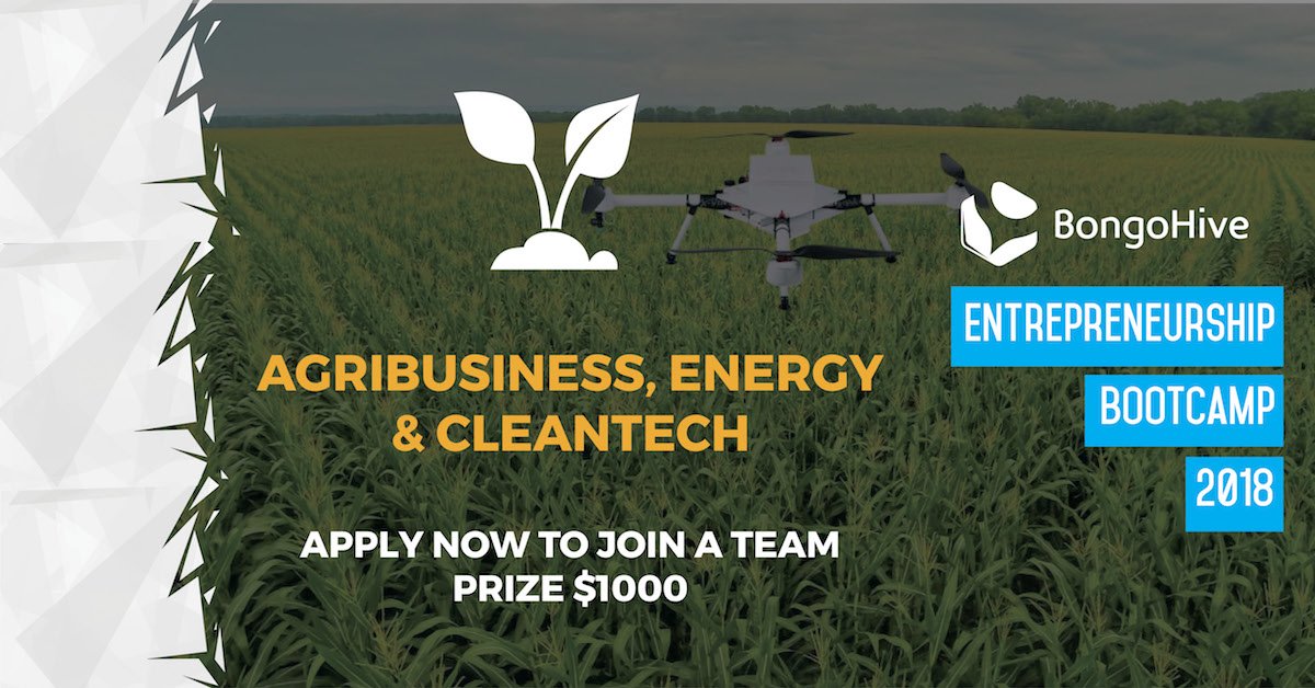 BongoHive's tweet photo. Applications close today Mon 4th June 2018 at 5pm. #Ideas #Startups #Agribusiness #Energy #Cleantech #Entbootcamp https://t.co/9dy65hnnzB https://t.co/kFoU2G5Nbb