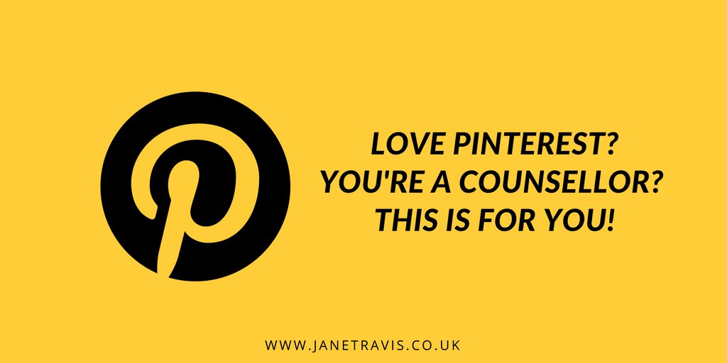 I LOVE Pinterest! It's brilliant for finding blogs and articles to help grow your #PrivatePractice. Come and see what I saved for you #CounsellorTips  pinterest.co.uk/counsellorbiz/