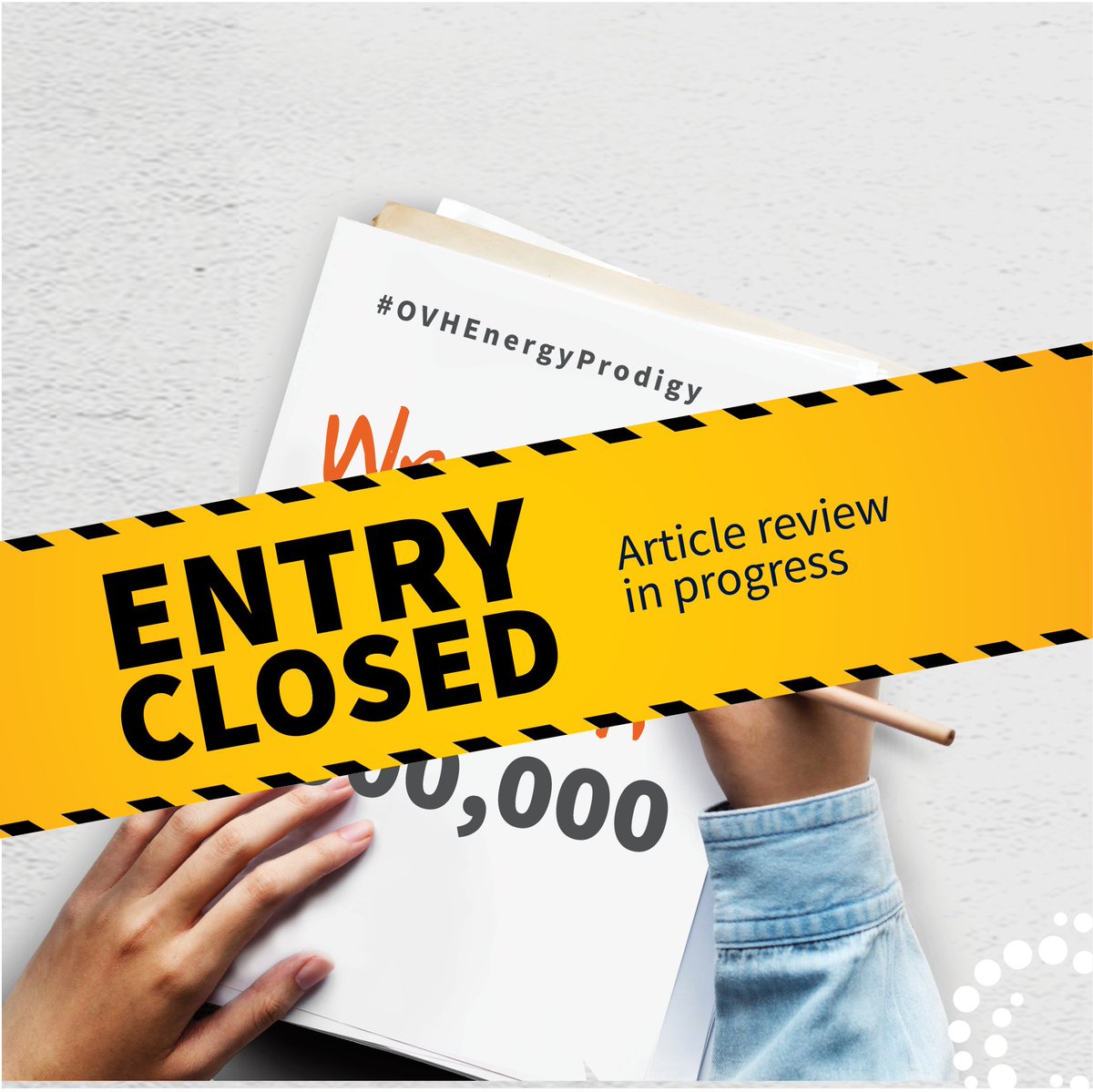 OVHEnergy's tweet photo. Thanks to everyone who submitted entries in the #OVHEnergyProdigy 2.0! Your articles are being reviewed, we will keep you informed as we progress https://t.co/EwfdAYr8fs