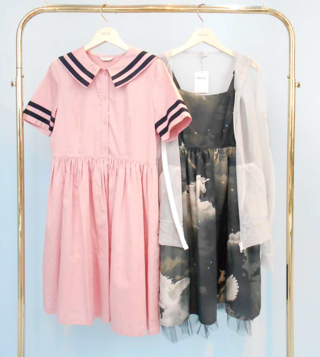 Milk新宿店 A Twitter 再入荷商品 フルーチェ Dress フルーチェワンピース Saillor ワンピース Fantastic Dress ラメチュール パーカー Milk新宿店 A Twitter 再入荷商品 フルーチェ Dress フルーチェワンピース Saillor ワンピース Fantastic Dress ラメチュール パーカー