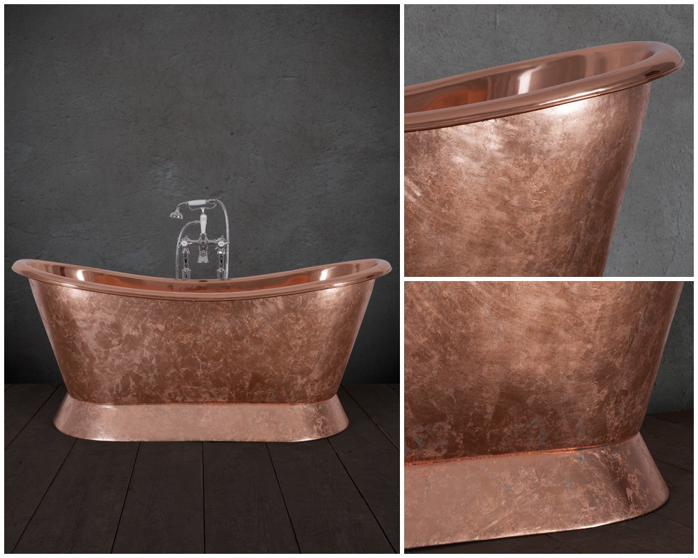 HurlinghamBaths's tweet photo. Create texture and interest with a bespoke hand gilded copper bateau bath finished in a luxurious fractured copper leaf.
https://t.co/nrwPwOyH2z
#copperbaths #bathrooms #bathroomdesign #bespokebaths #copperleaf #gilding #interiordesign https://t.co/VJg23apI4r