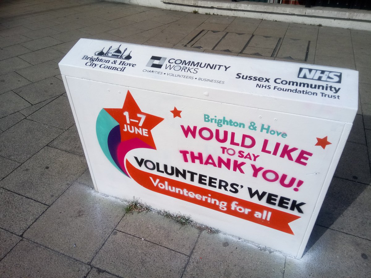 We are proud to partner with Brighton and Hove City Council and Sussex Community NHS Foundation Trust in celebrating <a href="/VolunteersWeek/">Volunteer's Week</a> thanking all volunteers in Brighton and Hove for their continued support over the year youtube.com/watch?v=uxAxns… #VolunteersWeek
