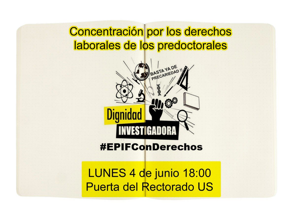 iusevillaciudad's tweet photo. ✔️ Concentración por los derechos laborales de los/as predoctorales #EPIFConDerechos
📅 Lunes, 4
⏰ 18:00 h
📌 Puerta del Rectorado de la @unisevilla https://t.co/YaP1Ib2v8S