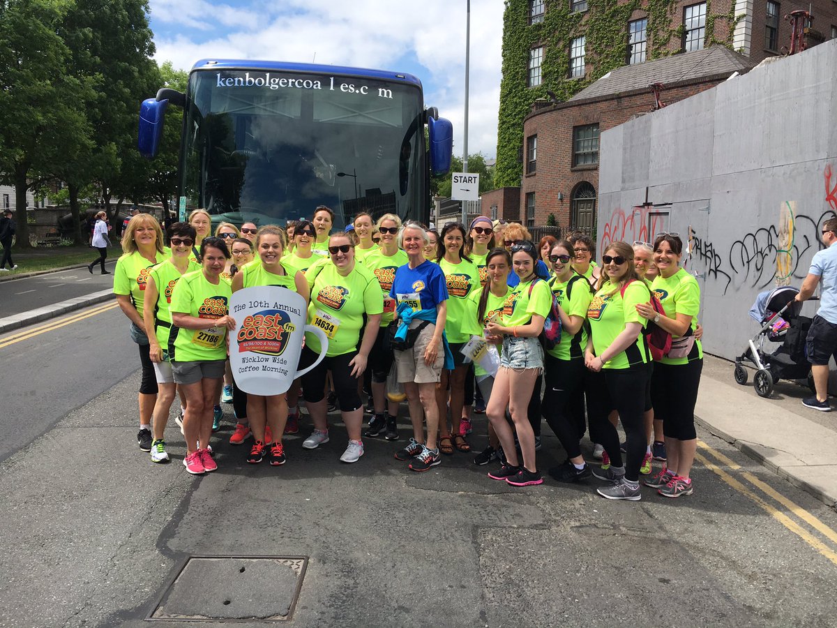 Well done to all the <a href="/eastcoastfm/">East Coast FM</a> <a href="/VhiWMM/">VhiWMM</a> team who ran, walked and jogged to raise money for the cancer support services and Wicklow Hospice #ecfmcoffee18