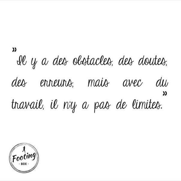 footingbox's tweet image. Aujourd'hui c'est lundi ! Nouvelle citation pour bien commencer cette semaine. 

Bonne journée les filles !! :)

#workinprogress #footingbox #citation #MondayMotivation