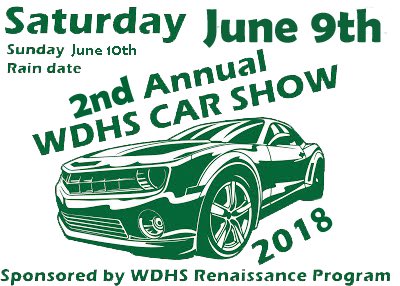 THIS SATURDAY! Come on out and check out the cars, trucks, vendors, crafters, food, music, bounce house, and more! Support WD Renaissance!