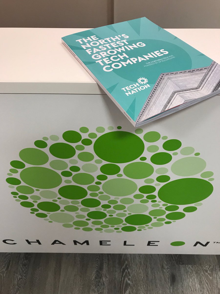 smartchameleon's tweet image. Our copy of the #NorthernTech100 Fastest Growing Tech Companies just landed. Great to see @smartchameleon at Number 2!