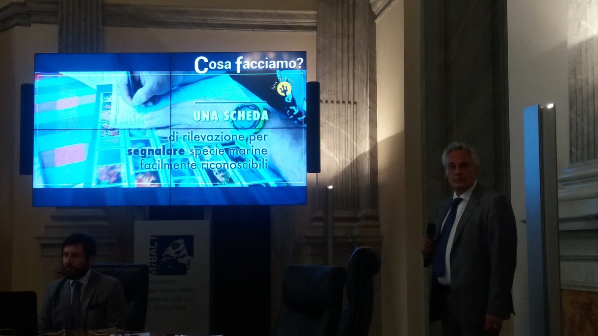 letiziastrambi's tweet photo. #AlbertoCorti racconta il progetto #sentinelledelmare per il #turismo di @Confcommercio al @MiBACT #Sostenibilità @GvLive https://t.co/9ZVhSELPs6