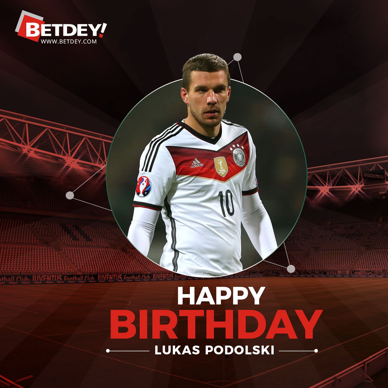  Wishing Lukas Podolski a very happy 33rd birthday. 