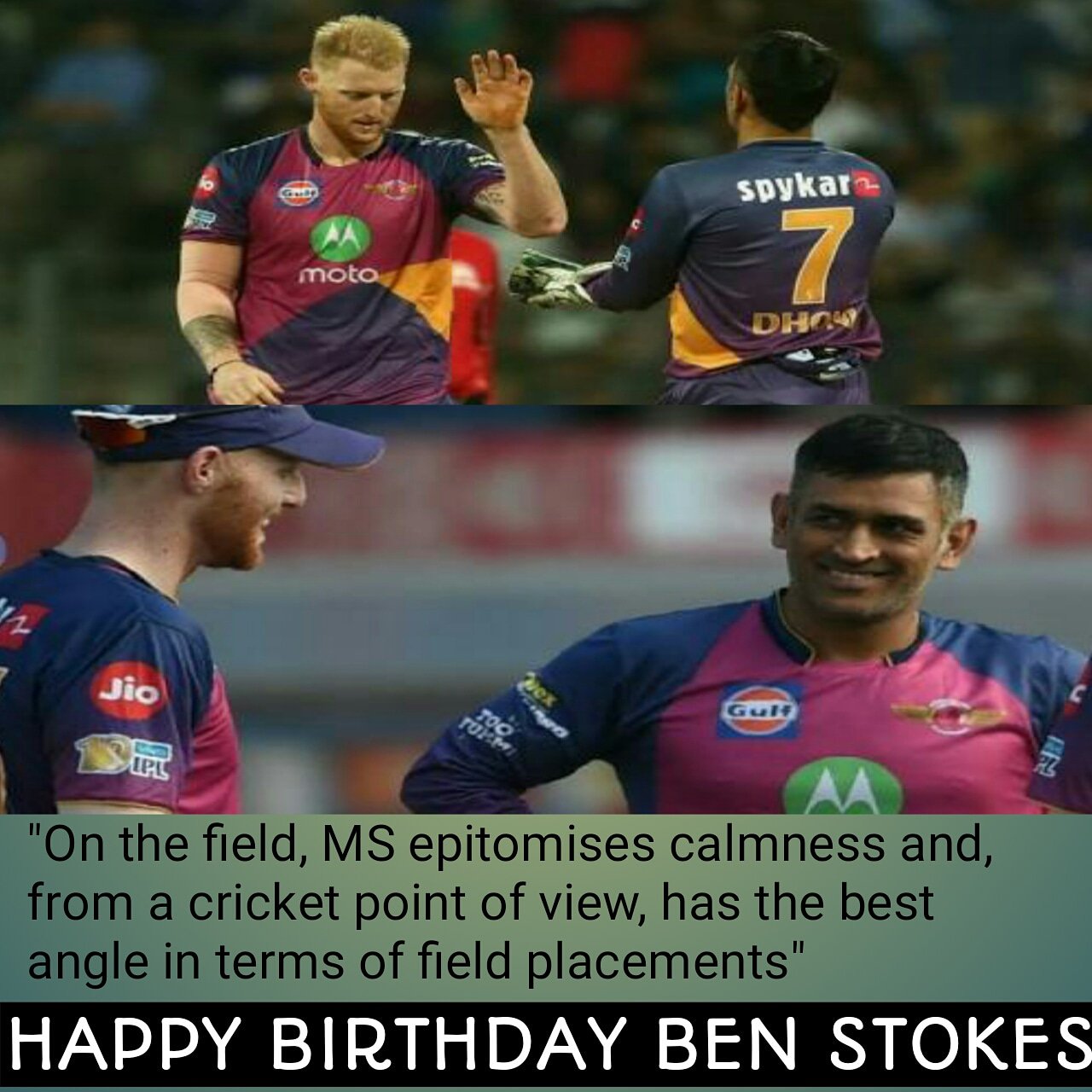 Happy Birthday Ben Stokes  .   