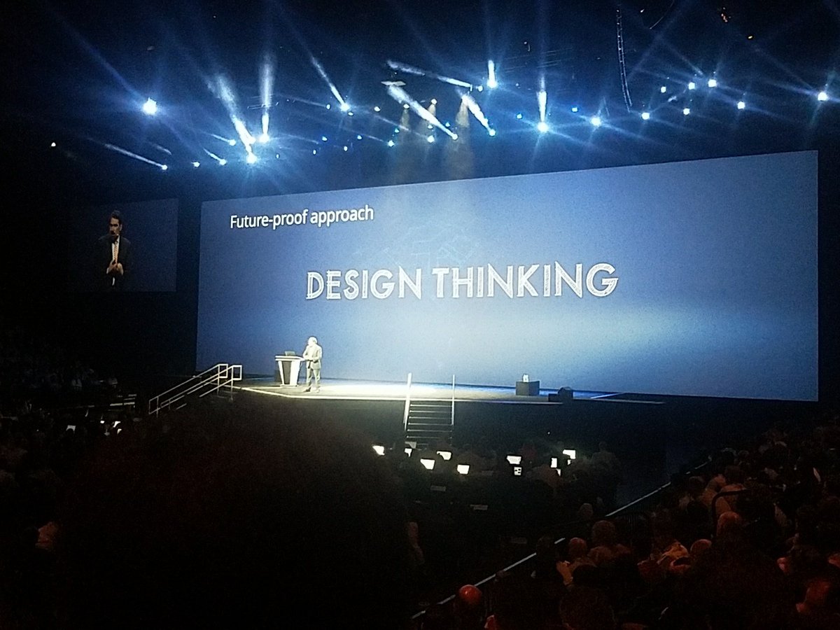 Skesava19989916's tweet photo. @AlanTrefler discussing design thinking. Human centered design is key to all digital transformation. Thankful #Accenture is leading the charge in this! #designthinking #PegaWorld @AccentureTech @JenSpinosaBooth @ogerta3 https://t.co/BBhJ6Jg0IM