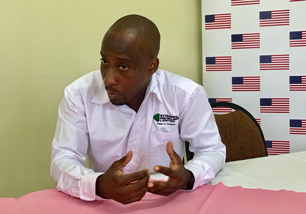 USEmbassyJA's tweet image. Turning your trash into treasure is what Daveian Morrison is all about. Integral Recyclers Ltd are local collectors and recyclers of domestic plastic waste into value added products such plastic lumber. 
#360RecyclingSymposium