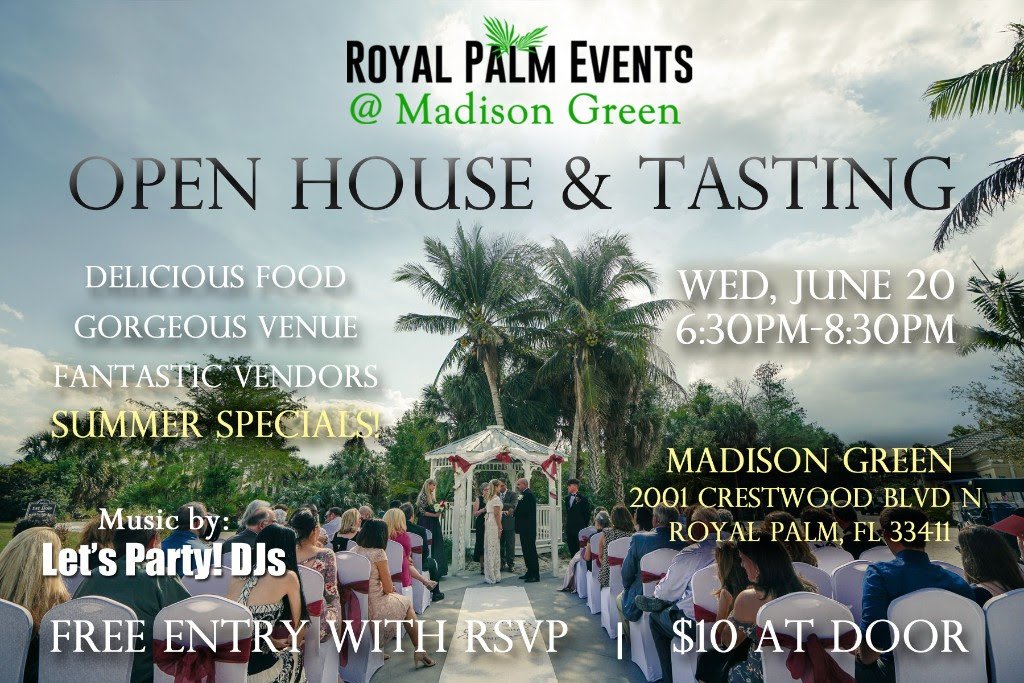 MasterMusicians's tweet image. Meet Us at Madison Green Country Club for A complimentary evening! June 20th from 6:30-8:30. Entry is FREE with RSVP, but $10.00 at the door. just click this link to RSVP! royalpalmevents.com/open-house-rsv…