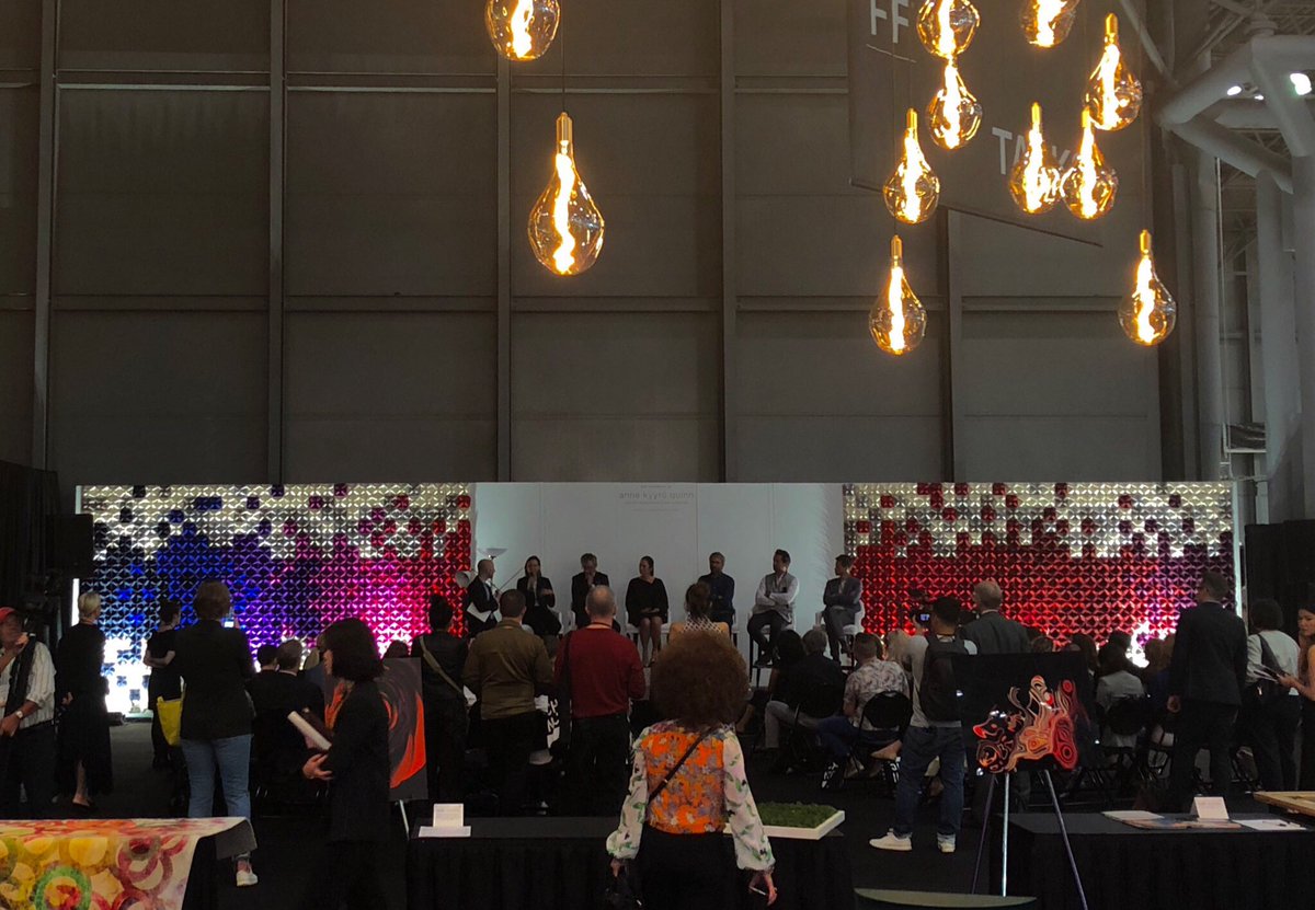 Very proud of this acoustic art installation we made for <a href="/ICFF/">ICFF</a> this year to celebrate their 30th edition. 
Acoustic panels can DEFINITELY be works of art!
#functionfollowsform #formfollowsfunction #acousticpanels #interiorart #exhibitiondesign