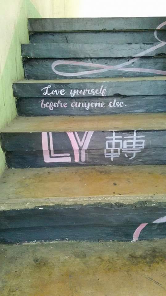 SirEmzoAlvarez's tweet photo. Hi, this is the updated stair paintings created by the artists who are students of Parada NHS in Valenzuela City;MJ Inocencio and John Rey Jimenez
These paintings are merely to inspire students as part of the BRIGADA ESKWELA 2018 program.
@UNIVERSE1230 
#BTS https://t.co/OnLUPsZOYO