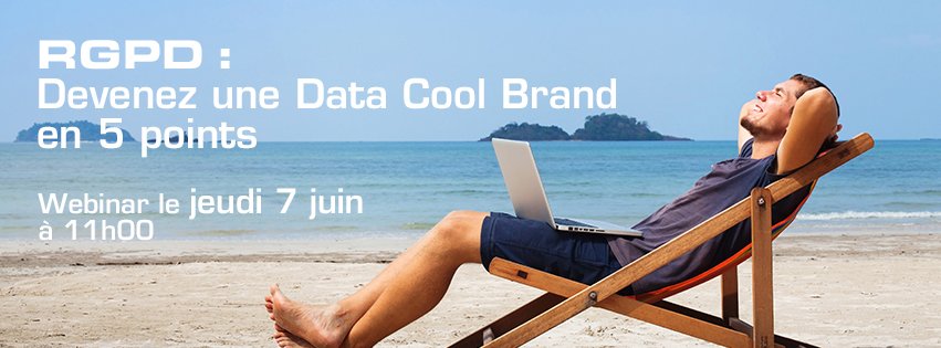 kinoa's tweet photo. Devenez une #DataCoolBrand en 5 points et en 30 min ! Notre partenaire @Kinoa vous donne les clés pour faire de la mise en conformité #RGPD une opportunité VENDREDI 7 juin à 11h avec @MaggieMarketing et @Emmanuel_FOA https://t.co/u8GDouMdVy … #data #gdpr #rgpd #marketing https://t.co/HwcxAgRJgh