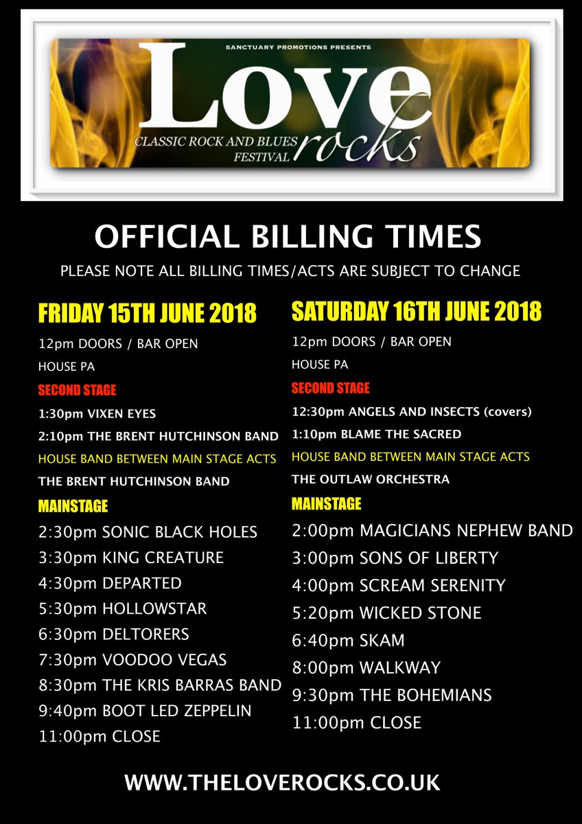 loverocksfest's tweet photo. Not long now until @loverocks2018 kicks off in style on Friday June 15th. If you are still planning on coming, do not delay, we are almost sold out and will not be selling any tickets on the door at St Leonards Farm Campsite #loverocks2018 #nwocr #classicrock #british #rock https://t.co/QkCpatNm8s