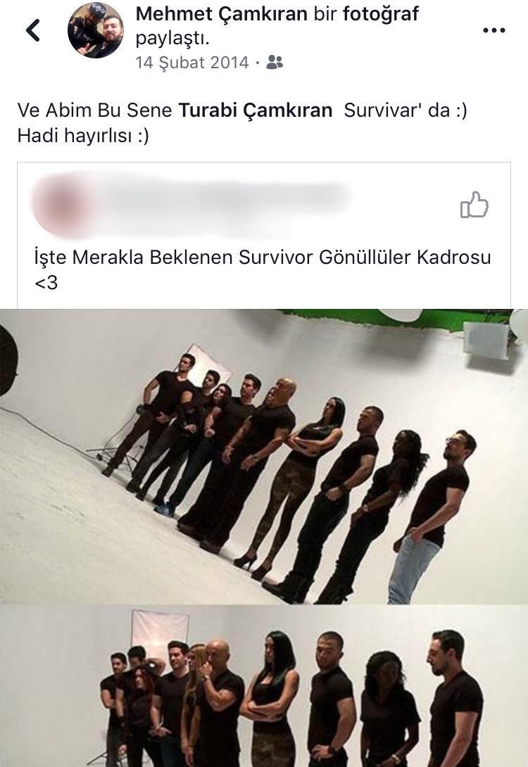 Bugün Tesadüfen Survivor’la İlgili İlk Paylaşımımı Gördüm. 14 Şubat 2014 ‘te “Hadi Hayırlısı” Diyerek Yapmışım . O Dönem Survivor’dan Ne Kadar Uzak Olduğumu “Survivar” Yazmamdanda Anlamışsınızdır😅 O Seneden Bu Seneye 2 Şampiyonluk Yaşadık. O Halde Bu Senede “Hadi Hayırlısı“😅