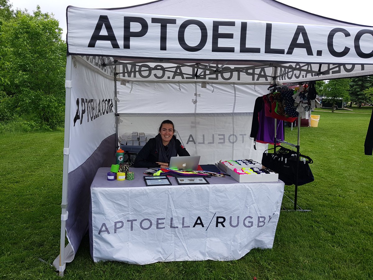 OFSAARugby's tweet photo. OFSAA Girls A/AA under way in Stratford - make sure you come and chat with Jane Kirby of #Aptoella Rugby while you're here! #OFSAAstratford https://t.co/2JItYbXkAU