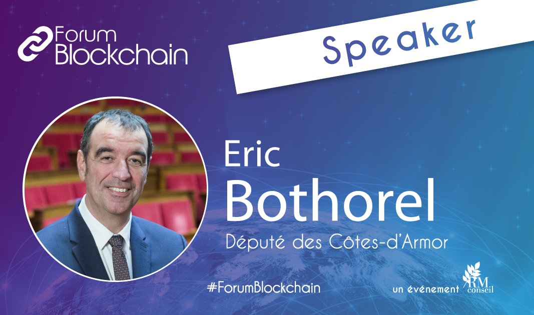 Eric Bothorel, député des Côtes-d'Armor, interviendra le 19 juin au #ForumBlockchain à la <a href="/Maison_Chimie/">Maison de la Chimie</a>. Programme &amp; inscriptions ▶️ bit.ly/2Fp40DP #Blockchain