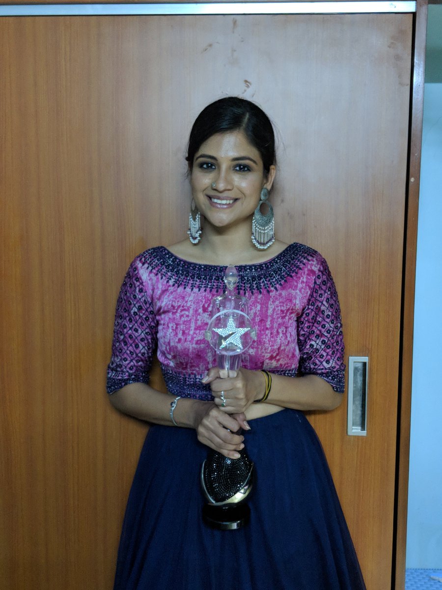 Thank you Vijay awards. 
#bestfilm Aruvi and #bestdebut 
#vijayawards #aruvi