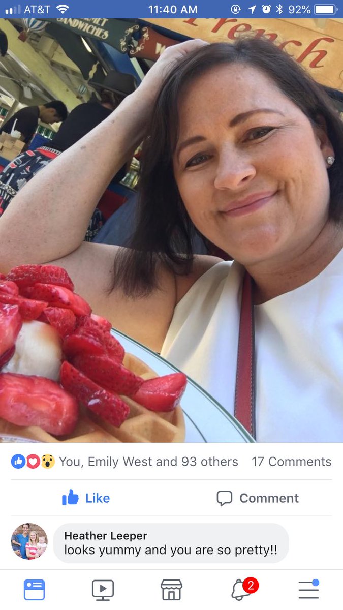 malloryhmorgan's tweet photo. How on earth does my mom get 93 likes and 17 comments on a selfie of her and a waffle https://t.co/7j218ADdGa