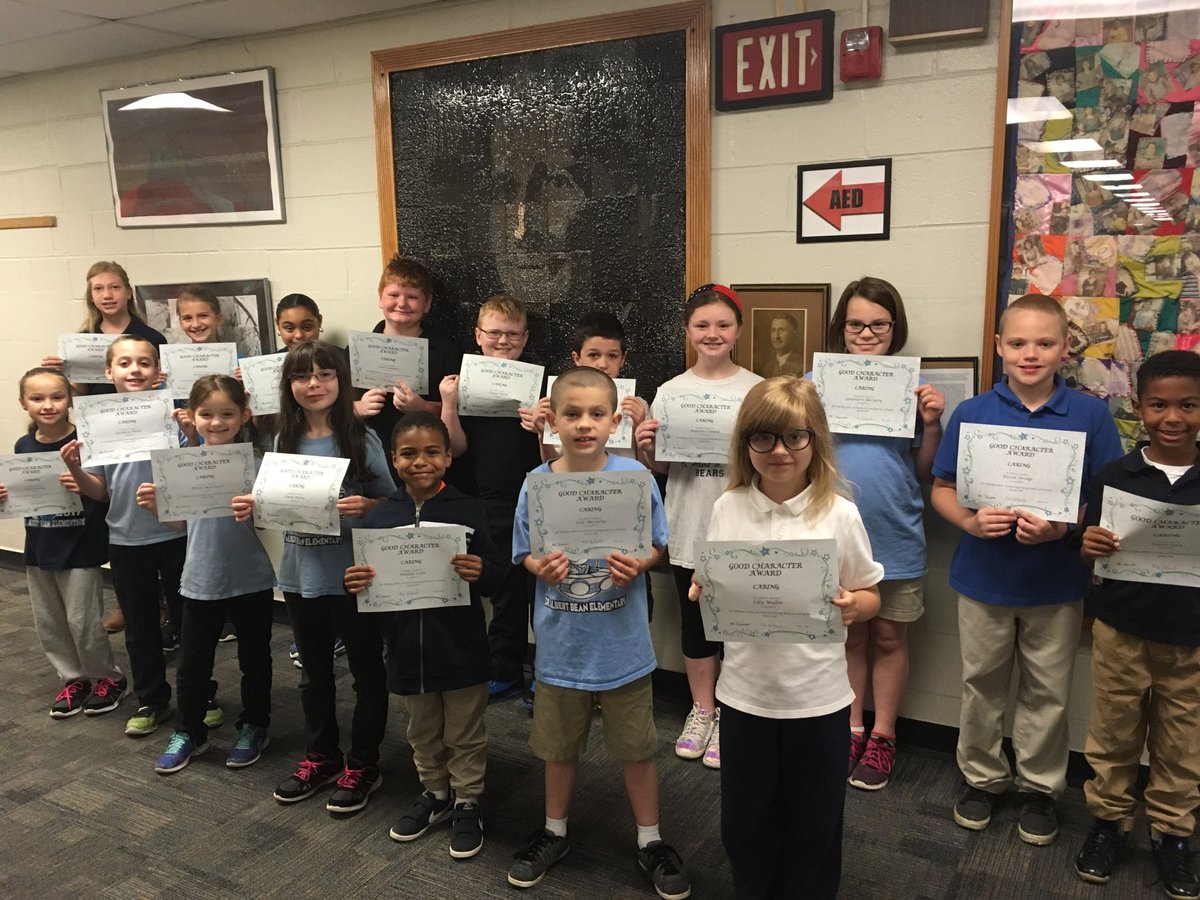 Bean_school's tweet photo. #Shoutout to these students who were nominated for our monthly character trait of #caring. Great job everyone! #beanschool #characterEd https://t.co/exsCBxdfWK