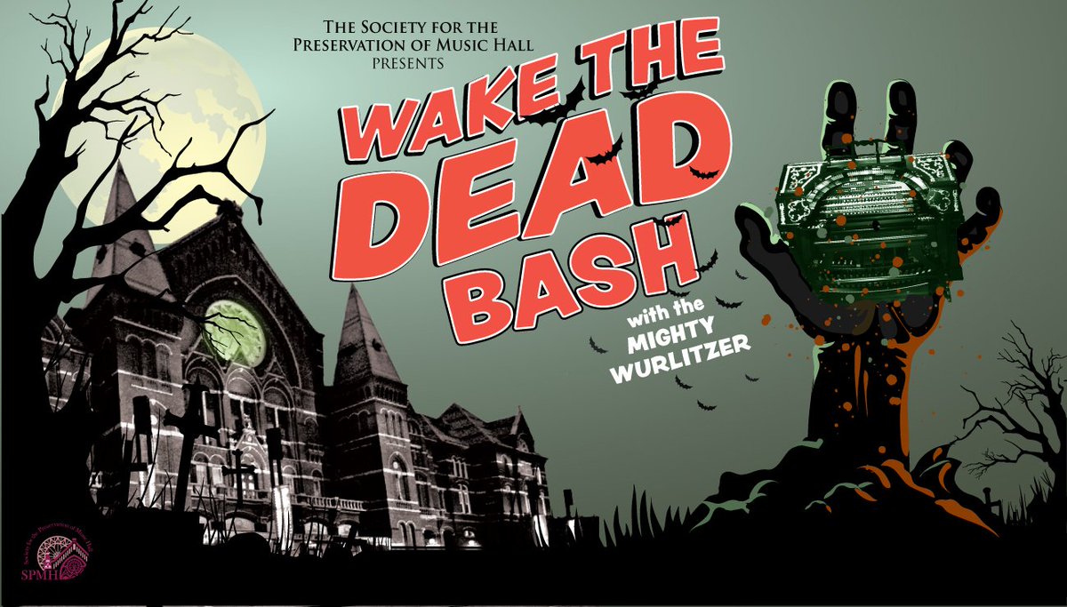 This Halloween, join @SPMHcincinnati and organist Trent Sims as creepy music sets the stage for fun in the largest Haunted House in town - Cincinnati Music Hall! Wake the Dead Bash with the Mighty Wurlitzer is on sale now! bit.ly/2sEPT8i