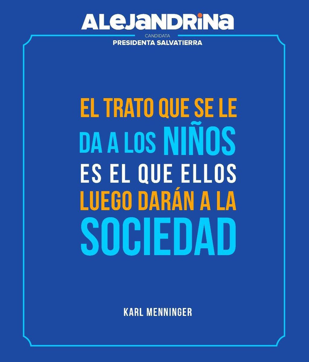 En mi gobierno los niños tendrán mejores espacios educativos, de convivencia, deportivos y culturales; de manera que las mujeres y hombres del mañana, crezcan en un ambiente sano. #DiSíaAlejandrina