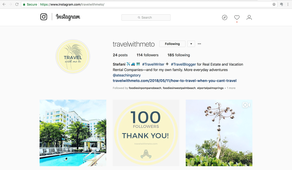TravelWithMeTo's tweet photo. Did you know? Travel With Me To… Now on Instagram! https://t.co/kKLyO8BMtE https://t.co/9WzUdwomOl