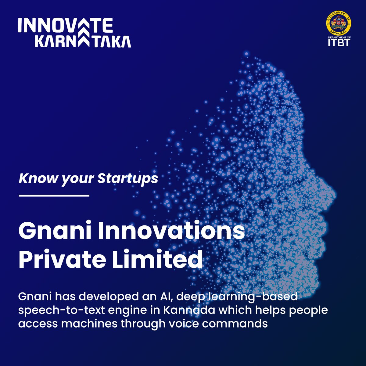 ITBTGoK's tweet photo. Gnani algorithms enable voice command based support to all dialects present in Kannada.
#Elevate #ElevateWinner #startups #KarnatakaStartups #ITBTKarnataka #InnovateKarnataka #technology #ai #kannada
@Startup_Kar https://t.co/TZvNIjmghv