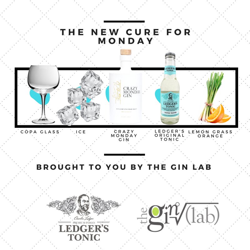 We've cracked the Monday blues!!

#monday #MondayMotivation #gin #crazymondaygin #ledgers #lemongrass #orange #copaglass