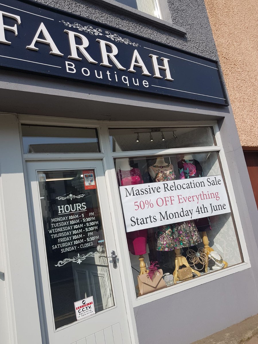 LadiesFashionNI's tweet image. Monday Blues... Not when there is 50% off everything in Farrah Boutique.... #RelocationSale
