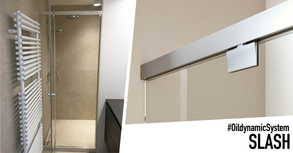ColcomGroup's tweet photo. Even in reduced spaces, #Slash allows the realisation of elegant and functional #shower boxes, with a wide passage and a minimal external encumbrance. #Oildynamic movement and automatic closing of the #doors . https://t.co/Y1s4yqCMdB