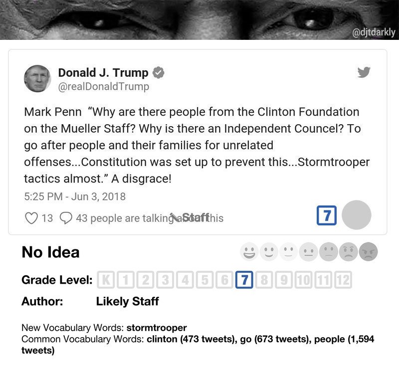 djtdarkly's tweet photo. .@realDonaldTrump #stafftweet #7thgrade https://t.co/zIHDLz8vD3 https://t.co/quM20UUYR5
