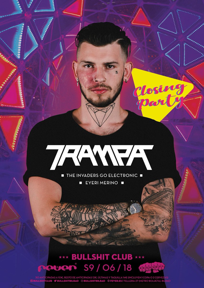 Este sábado último bullshitazo de la temporada con este tremendo line up 👊👊

✅<a href="/TrampaMusic/">Trampa</a> 
✅<a href="/invadersgo/">THE INVADERS</a> 
✅@EyeriMerino 

soundcloud.com/trampa/runners