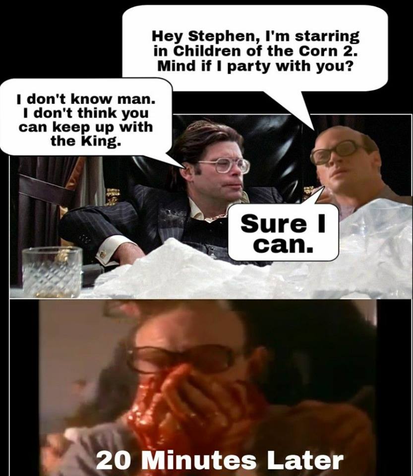 cchorror's tweet photo. Congrats Lance Dale, last weeks #horrorhalftime #winner for #childrenofthecorn2 Get your memes in for #childrenofthecorn3 and you could be a winner too! #cch #cultclassichorror #horrorpodcast #horror #podcast #podcasting #thebloodbrothers #therob #childrenofthecorn #stephenking https://t.co/ds85DtXeIV