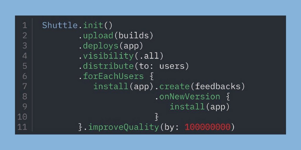 Shuttle_Project's tweet photo. If you can't find a way, create one! @Shuttle_Project @H2G_Lab #appsdistribution #developers #toolsfordevs #apps https://t.co/eKvjTT8ICG