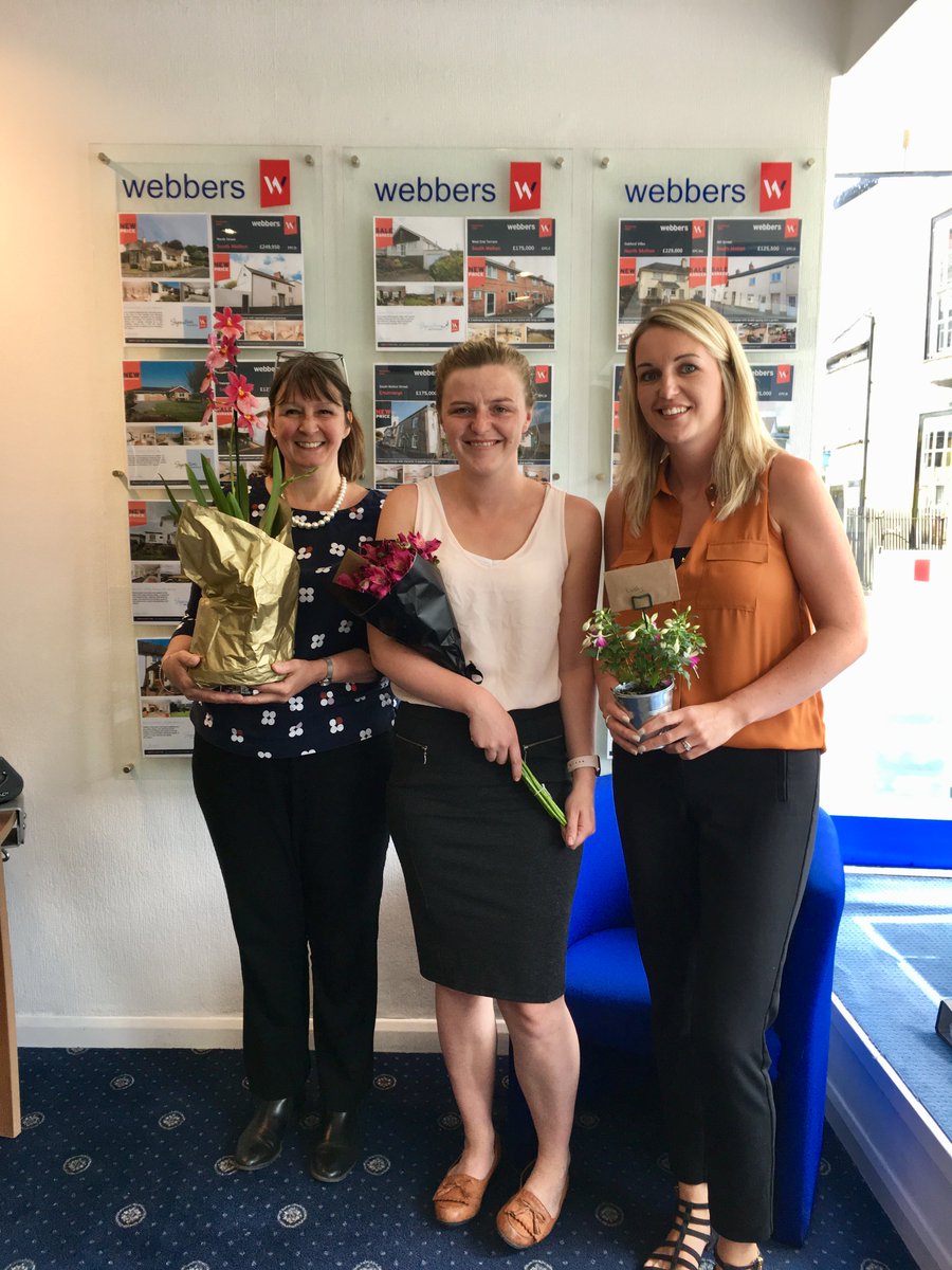 Another happy customer and lovely flowers for our ladies in the South Molton office.😀