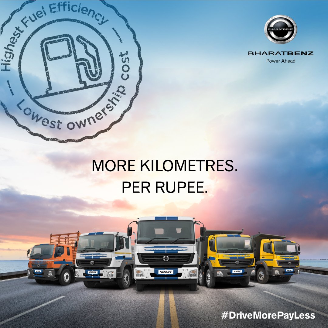 BharatBenz1's tweet photo. A little more on the right investment will take you a long way. We at #BharatBenz never compromise on quality. That’s why, on the long run, we have the lowest cost of ownership and the highest pride of ownership.
#DriveMorePayLess #LowestCostofOwnership
https://t.co/hUCW4noc16 https://t.co/JbjTNWcC9g