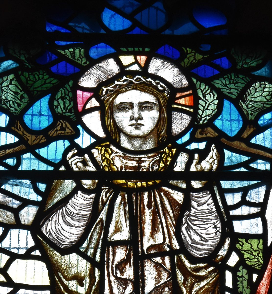 Detail #StainedGlass  Christopher Whall 1892 Somerton Oxfordshire #ChristopherWhall #Oxon