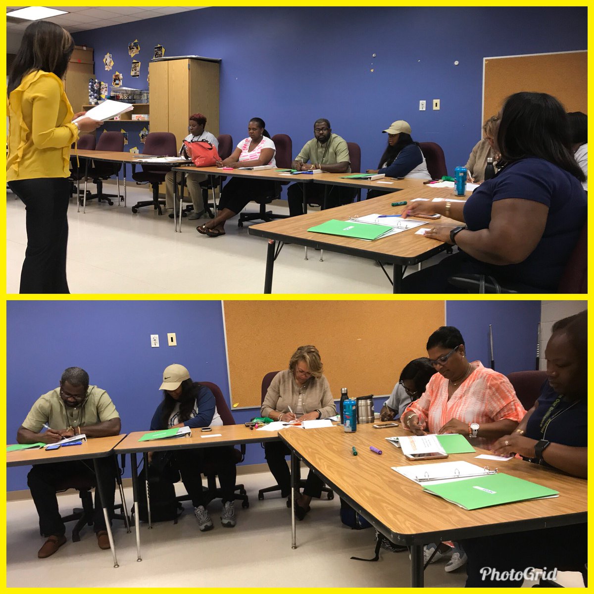 docdrewlovett's tweet photo. @APSBenteen #PowerUp preplanning going smoothly! Kudos @YCrockRocks on leading your first planning day this summer! #aspiringleaders @DrEmilyAMassey @Atldepsupt @APCALDWELL_ @Robinviews starting with a #criticalfriendsprotocol https://t.co/xMx4IeDbh0