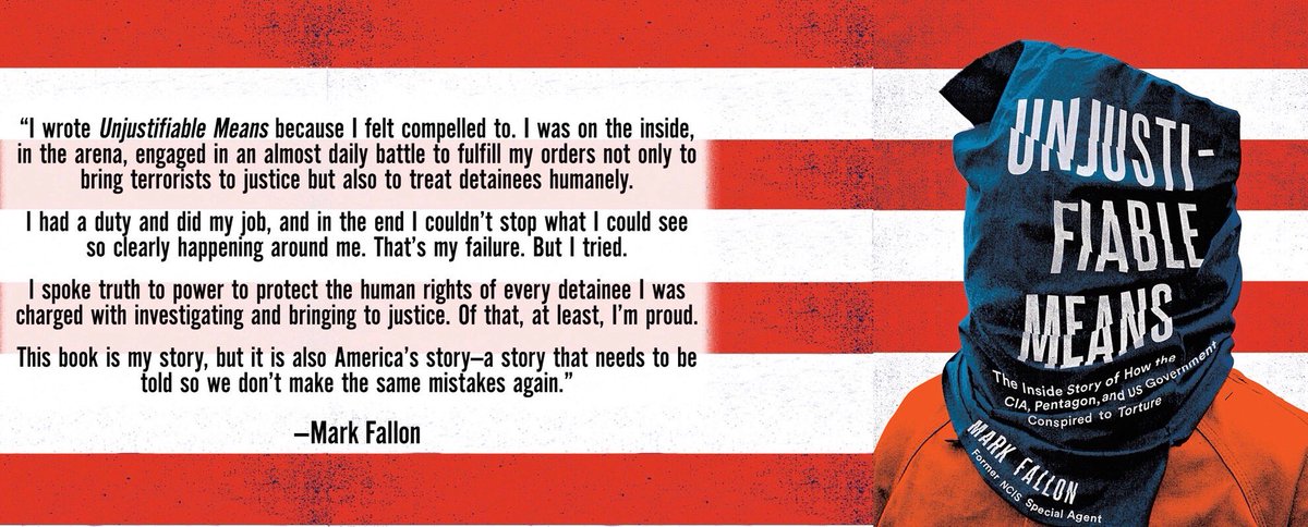 Please consider additional adding Unjustifiable Means: The Inside Story of how the CIA, Pentagon and US Government Conspired to Torture to your summer reading list. Learn more about #SERE #EIT #NCIS #Guantanamo and AbuGhraib to guard against another #feckless strategic blunder.
