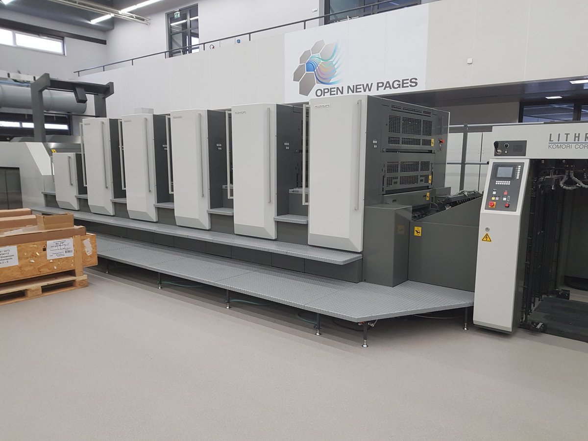 Komori_EU's tweet photo. The #Lithrone #g540 in #kgce has been sold. Let the de-installing begin! https://t.co/C1npBkRvuw