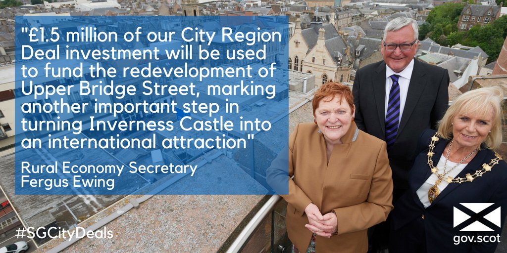 .<a href="/InvernessCastle/">Inverness Castle Experience</a> is a key project within the £135 million invested by <a href="/scotgov/">Scottish Government</a> as part of the Inverness &amp; Highland @cityregiondeal. Today @FergusEwingMSP announced that <a href="/scotgov/">Scottish Government</a> funding will be used to purchase and develop a key site → highland.gov.uk/news/article/1… #SGCityDeal