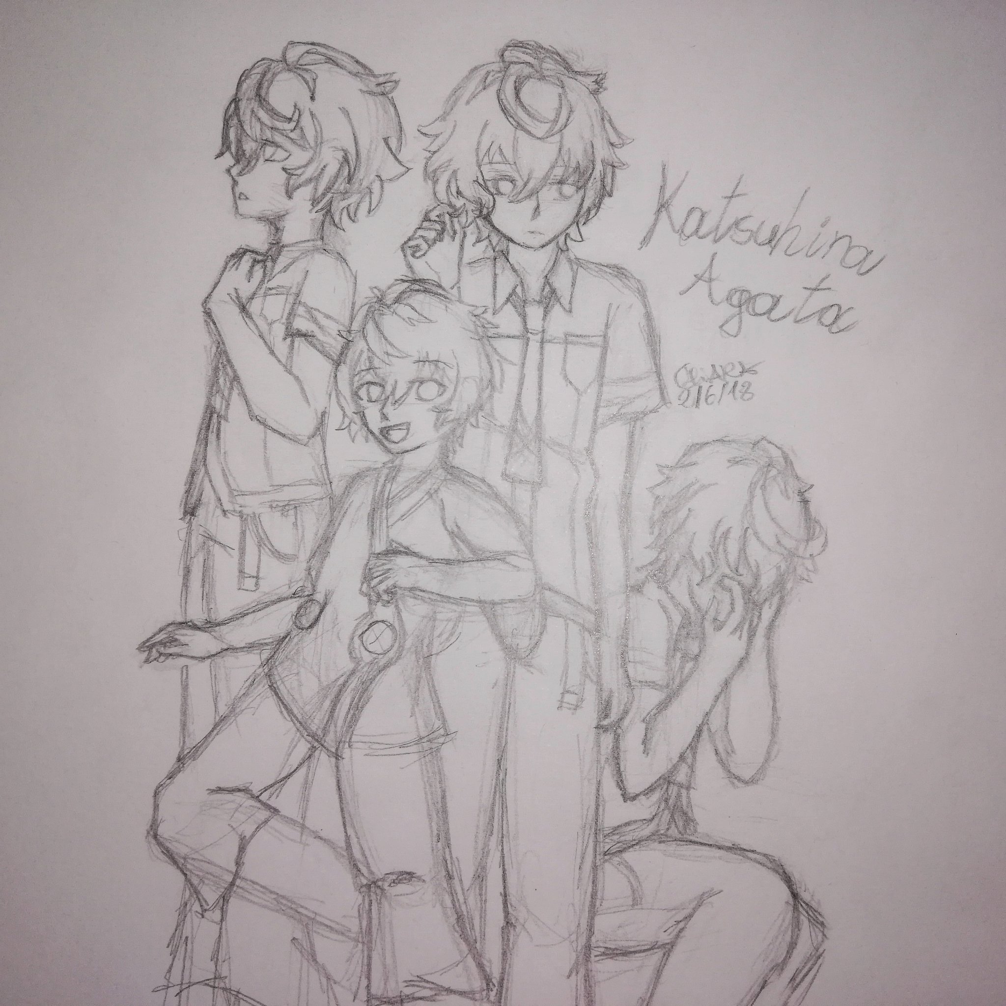 きゃこ在twitter 上 阿形勝平 Agata Katsuhira Disegni Drawing Anime Manga Kiznaiver Agata Katsuhira Agatakatsuhira Katsuhiraagata Boy Shota Shotacon Kawaii Perrichard Wip Work In Progress Workinprogress Pose Pencildrawing