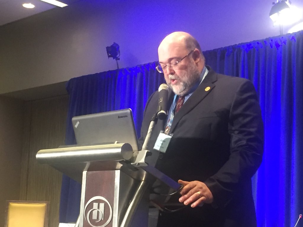 eccwo's tweet image. We are ON! Jason Link from @NOAAFisheries announces the 4th international #PICES @ICES_ASC @IocUnesco @FAOfish symposium on effects of #climatechange on the world’s #oceans open. Welcome to #ECCWO18!