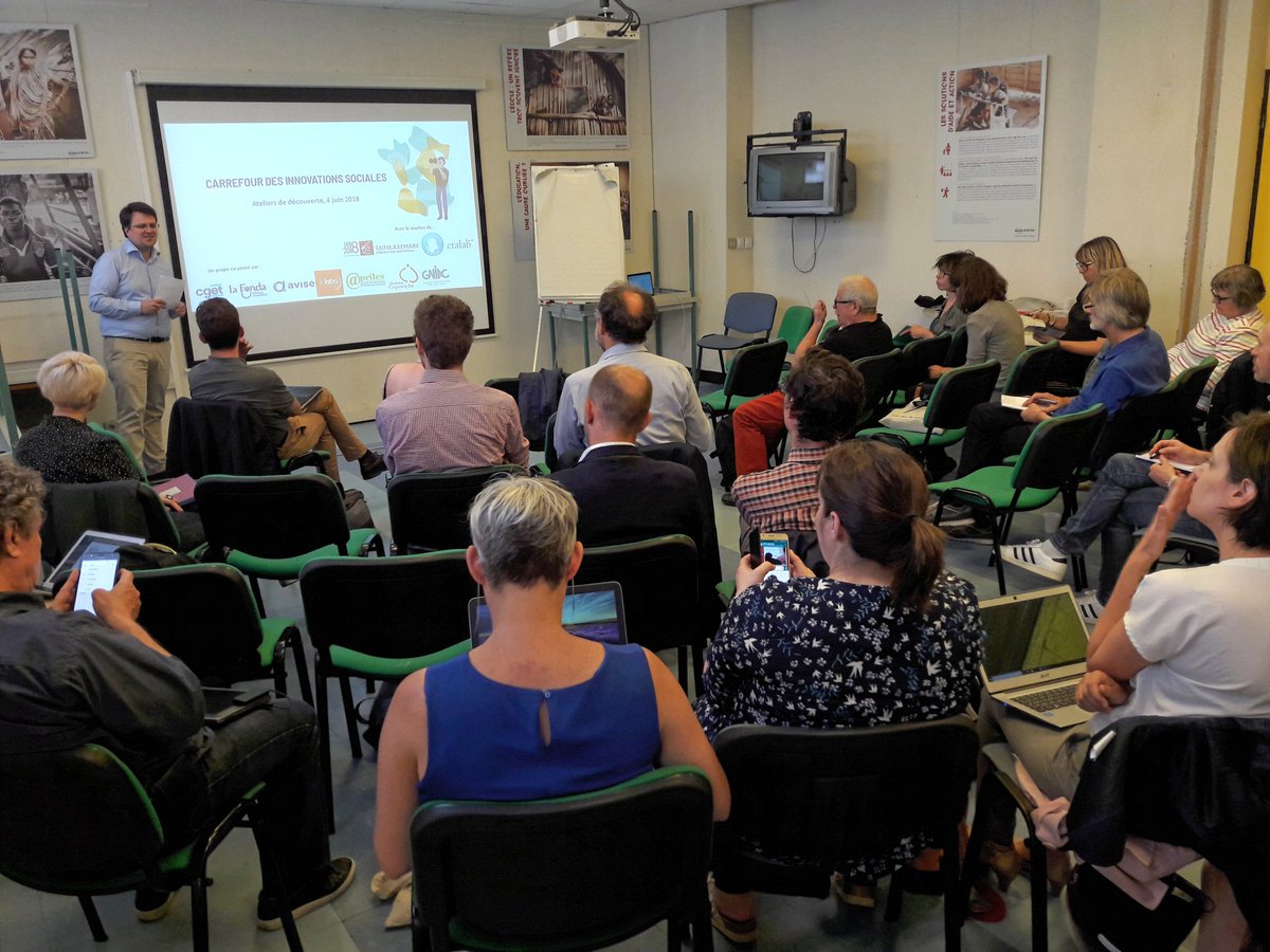 La Fonda (@fonda2020) on Twitter photo En ce moment à la Fonda, ateliers de découverte du carrefourdesinnovationssociales.fr, projet lancé avec le @CGET_gouv en partenariat avec <a href="/avise_org/">Avise</a> <a href="/lelabo_ess/">Le Labo de l'ESS</a> <a href="/AgenceApriles/">Apriles</a> <a href="/GNIAC_asso/">Réseau GNIAC</a> <a href="/Cognacq_Jay/">FondationCognacq-Jay</a> En ce moment à la Fonda, ateliers de découverte du carrefourdesinnovationssociales.fr, projet lancé avec le @CGET_gouv en partenariat avec <a href="/avise_org/">Avise</a> <a href="/lelabo_ess/">Le Labo de l'ESS</a> <a href="/AgenceApriles/">Apriles</a> <a href="/GNIAC_asso/">Réseau GNIAC</a> <a href="/Cognacq_Jay/">FondationCognacq-Jay</a>