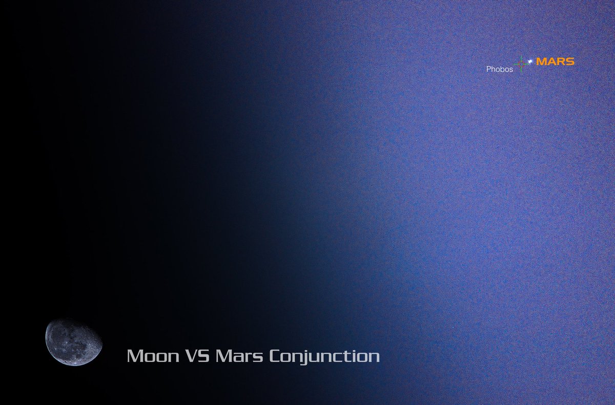 nazame's tweet photo. The Moon in Conjunction with the Red Planet Mars Today at DAWN!, fm #JOHOR with Lots of 💙💛💚❤️💖

#Moon #Tonight #Luna #Astronomy #Ramadhan1439H #Mars #MoonConjunctMars #WorldCup2018 https://t.co/5NaEmKr0kV